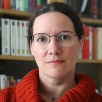 Portrait of Gwenn, who supported Jocelyne on the technical, strategic and human sides
